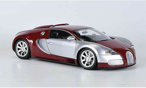Bugatti Veyron Edition Centenaire 1/18 Minichamps chrom/red 2009 diecast model cars