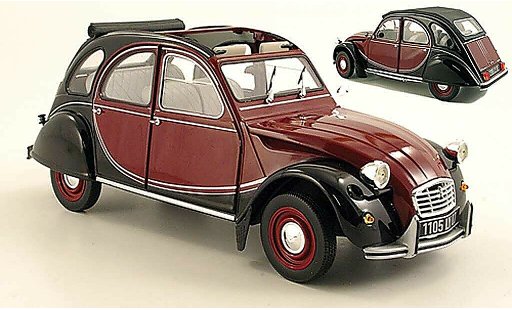 Citroen 2CV Charleston 1/18 Norev red/black 1982 diecast model cars