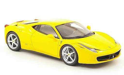 Ferrari 458 Italia 1/43 Fujimi yellow 2010 diecast model cars