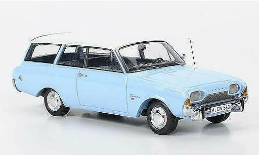 Ford Taunus 17M P3 1/43 Neo Turnier blue/white limited edition diecast model cars