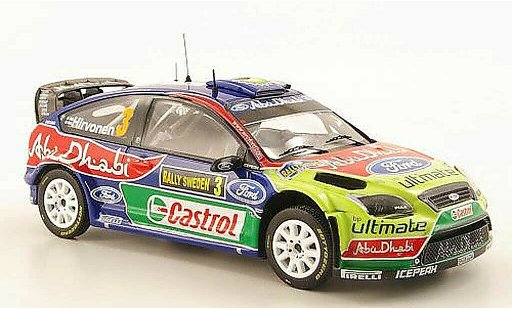Ford Focus RS WRC 1/43 IXO No.3 Abu Dhabi Rally Sweden 2010 diecast model cars