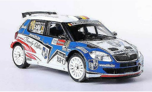 Skoda Fabia S2000 1/43 IXO No.10 BFO F.Loix / F.Miclotte Rally Ypern 2010 diecast model cars