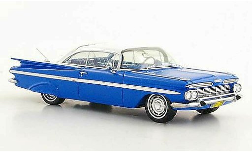 Chevrolet Impala Coupe 1/43 Spark 1959 blue/white diecast model cars