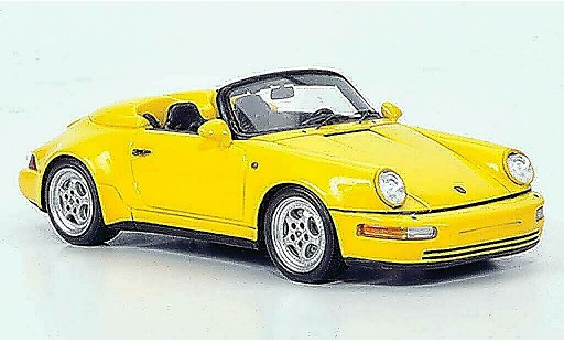 Porsche 911 Turbo 1/43 Spark 964 Speedster Turbolook yellow 1 diecast model cars