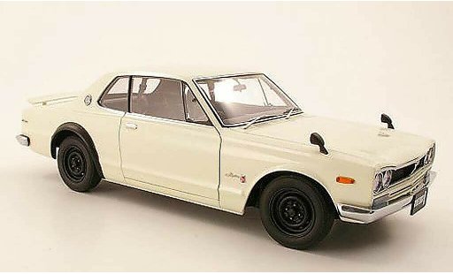 Nissan Skyline 2000 1/18 Autoart GTR (KPGC 10) white RHD 1969 diecast model cars