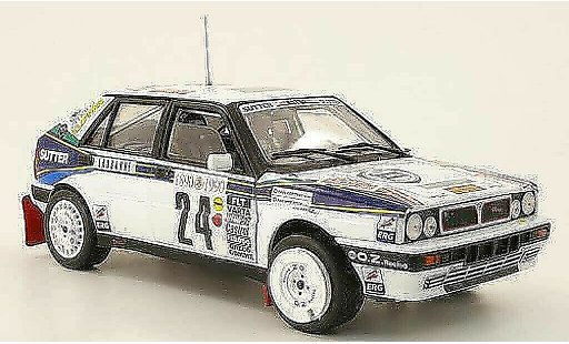 Lancia Delta HF Integrale 1/18 Sun Star no.24 lucky strike rallye monte carlo 1990 p.roux / p.corthay diecast model cars