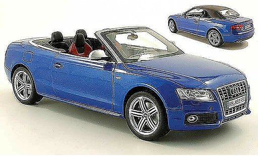 Audi S5 cab s-tronic 1/18 Norev cabriolet blue 2009 diecast model cars