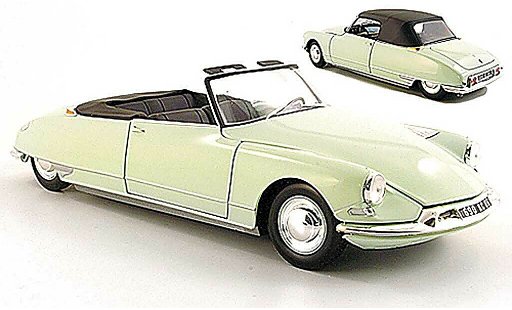 Citroen DS 19 1/18 Norev Convertible green 1961 diecast model cars