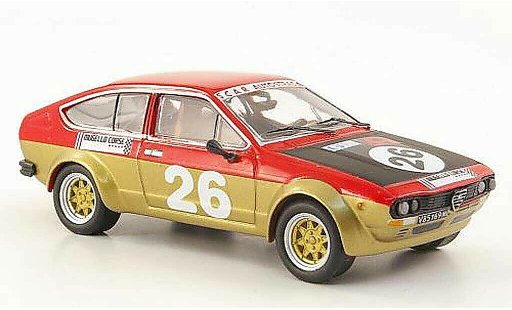 Alfa Romeo Alfetta gtv 2.0 1/43 M4 V No.26 Belli/Ciardi Vallelunga 1976 diecast model cars