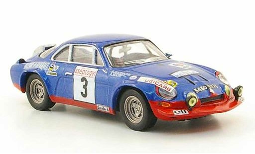 Alpine A110 rallye 1/43 Hachette No.3 Rally Neige et Glace 1972 diecast model cars