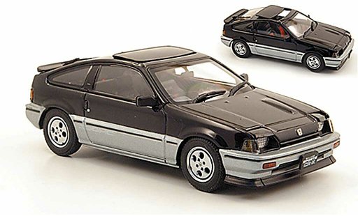 Honda CR-X Ballade 1/43 Ebbro Sports Si black/grey 1984 diecast model cars