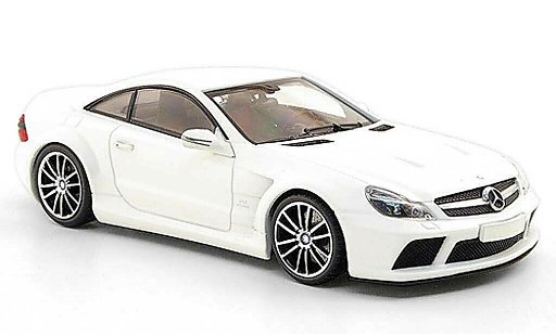 Mercedes B 65 1/43 Minichamps (R230) AMG Black Series matt white 2009 diecast model cars