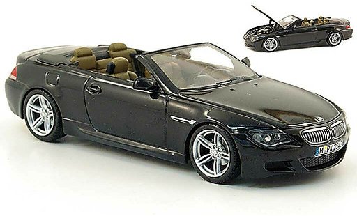 Bmw M6 Cabriolet 1/43 Kyosho E64 M black 2006 diecast model cars