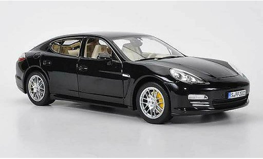 Porsche Panamera S 1/18 Norev black 2009 diecast model cars