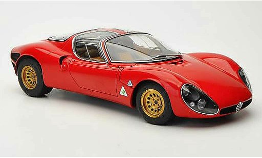 Alfa Romeo 33 stradale prototipo 1/18 Autoart tipo Predotipo red 1967 diecast model cars