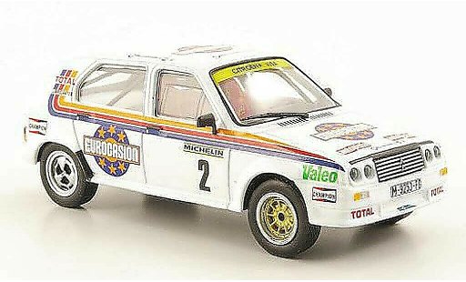 Citroen Visa Chrono 1/43 Hachette No.2 Eurocasion Rally RACE Madrid 1984 diecast model cars