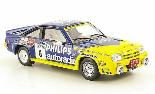 Opel Manta B B 1/43 Hachette 400 No.6 Philips Rally Ville de Llanes 1986 diecast model cars