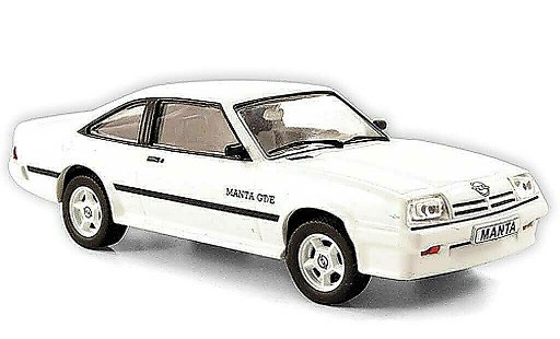 Opel Manta B B 1/43 Hachette GT/E white (ohne Magazin) 1977 diecast model cars