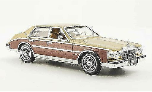 Cadillac Seville Elegante 1/43 Premium X 1980 beige/brown diecast model cars