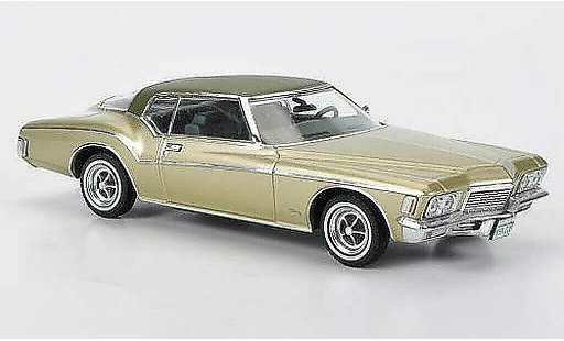 Buick Riviera Coupe 1/43 Premium X 1971 beige/matt green diecast model cars