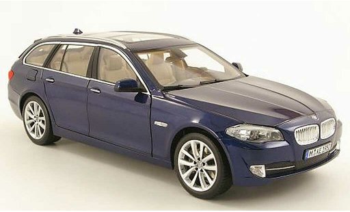 Bmw 550 F11 1/18 Norev touring blue 2010 diecast model cars