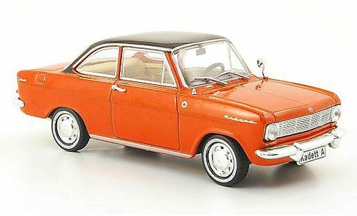 Opel Kadett A A 1/43 Hachette Coupe red/black (ohne Magazin) 1962 diecast model cars