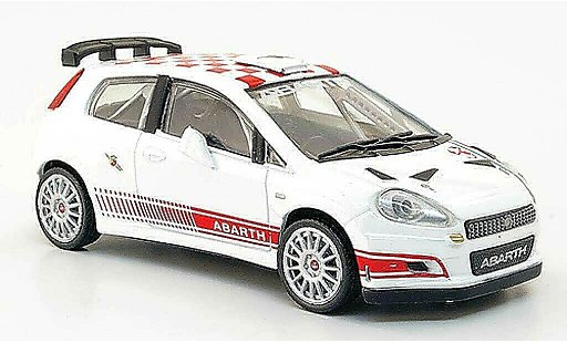 Fiat Grande Punto S2000 1/43 Hachette white/red diecast model cars