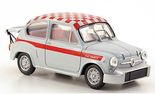 Fiat Abarth 1000 Berlina Corsa 1/43 Hachette / grey/red-checkered 1967 diecast model cars