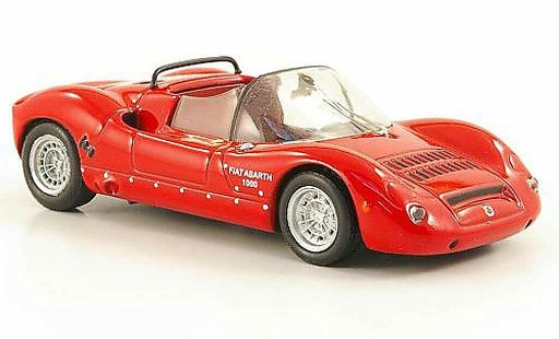 Fiat Abarth 1000 SP 1/43 Hachette red 1966 diecast model cars