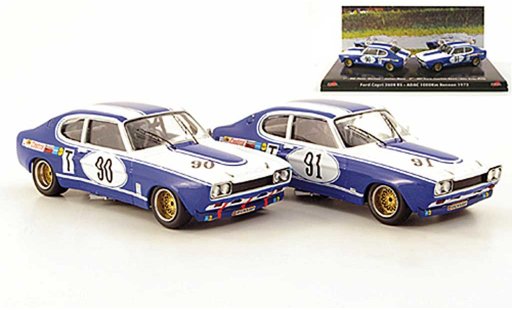 Ford Capri RS 2600 1/43 Trofeu 2er Set: MKI No.90 and No.91 ADAC 1000 Km Rennen 1972 diecast model cars