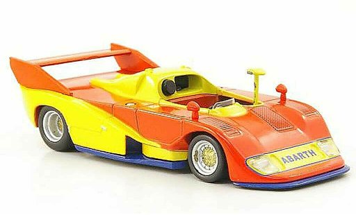 Abarth 2000 Sport Spider 1/43 Hachette (SE027) orange/yellow/blue 1974 diecast model cars
