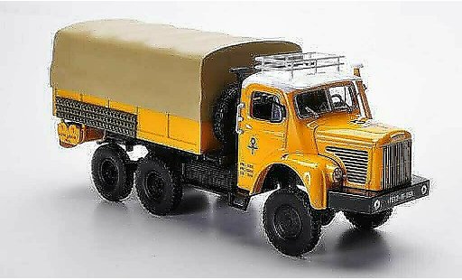 Berliet GBC camion 1/43 Norev 8 6x6 Gazelle yellow PP-LKW 1959 diecast model cars