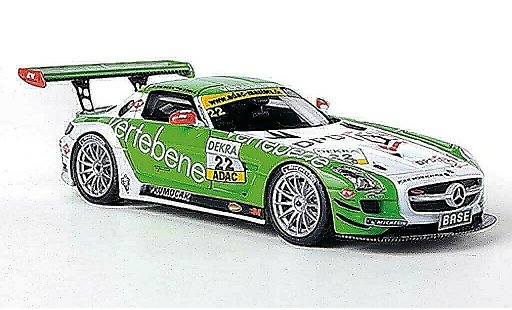 Mercedes SLS GT3 1/43 Schuco AMG No.22 Vertebene - MS Racing D.Sigacev / F.Stoll ADAC GT Masters-Saison 2011 diecast model cars