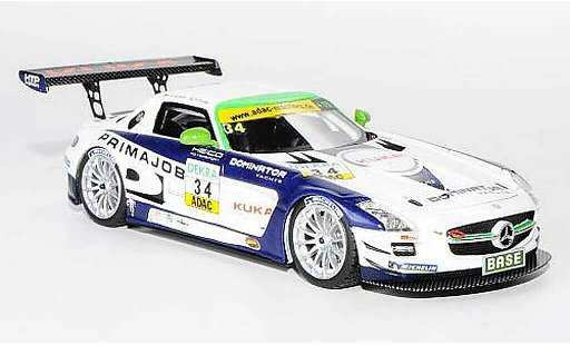 Mercedes SLS GT3 1/43 Schuco AMG No.34 Primajob Team Heico L.D.Arnold / A.Zuber ADAC GT Masters-Saison 2011 diecast model cars