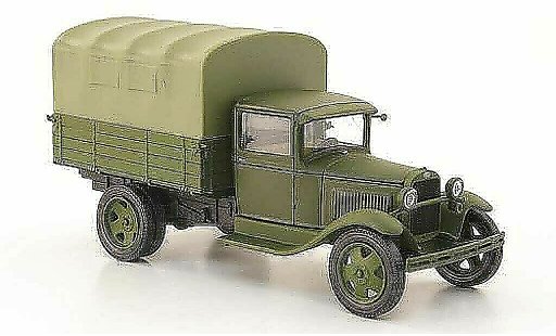 Gaz AA Pritsche 1/43 Nash Avtoprom flatbed olive avec oliver Plane diecast model cars