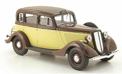 Gaz M1 Taxi 1/43 Nash Avtoprom brown/beige diecast model cars