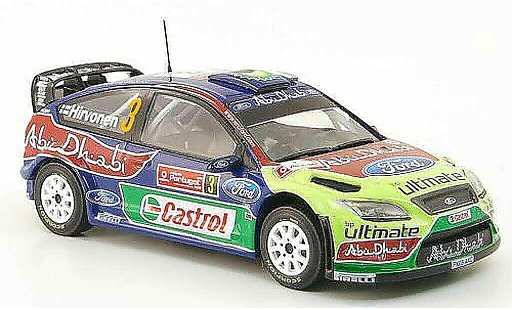 Ford Focus RS WRC 1/43 Hachette No.3 BP/Abu Dhabi Rally Portugal 2009 diecast model cars