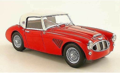 Austin Healey 3000 roadster 1/18 Kyosho MK1 red/elfenbein Protoype RHD diecast model cars