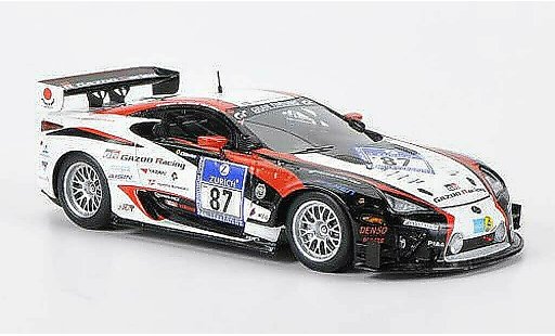 Lexus LFA Gazoo Racing 1/43 Minichamps No.87 Kinoshita/Wakisaka/Lotterer 24h Nurburgring 2011 diecast model cars