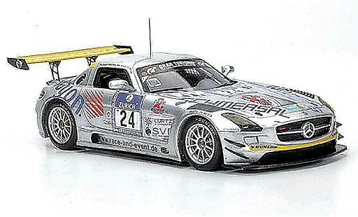 Mercedes SLS GT3 1/43 Minichamps AMG No.24 Race & Event Tiger / Geulen / Schmersal / Frers 24h ADAC Nurburgring 2011 diecast model cars