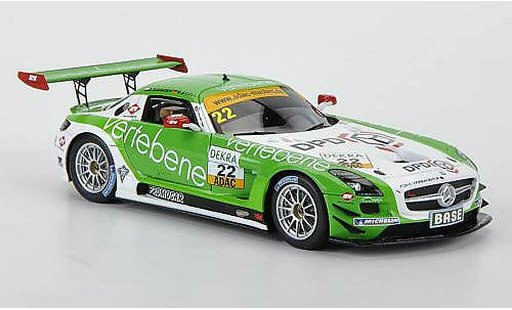 Mercedes SLS GT3 1/43 Minichamps AMG No.22 MS Racing D.Sigacev / F.Stoll ADAC GT Masters 2011 diecast model cars