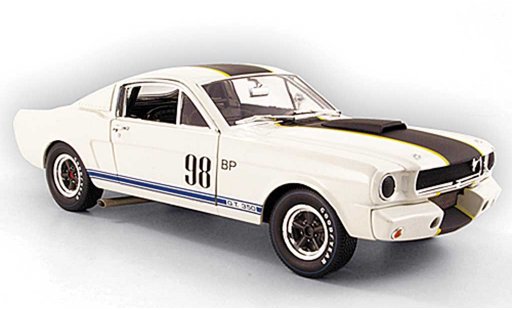 Shelby GT 350 1965 1/18 Shelby Collectibles r no.98 bp white/black diecast model cars