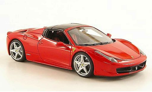 Ferrari 458 Italia Spider 1/43 Look Smart red/black diecast model cars