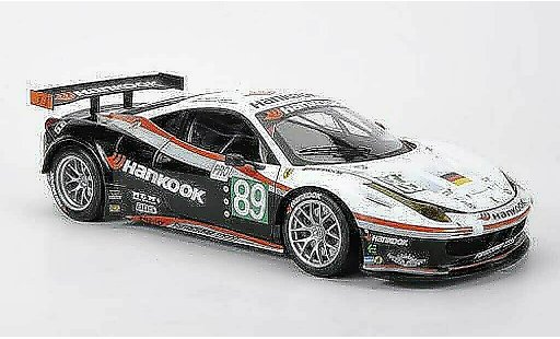 Ferrari 458 Italia GT2 1/18 Hot Wheels Elite No.89 Farnbacher Racing Hankook Farnbacher / Simonsen / Keen 24h Le Mans 2011 diecast model cars