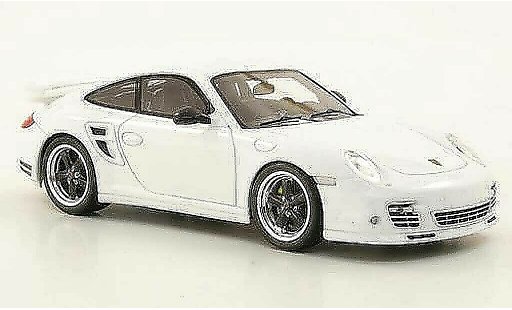 Porsche 911 Turbo S 1/43 Spark Tequipment (II) white diecast model cars
