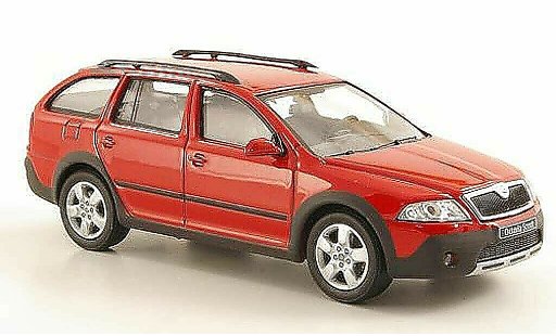 Skoda Octavia Combi 1/43 Abrex Scout red diecast model cars