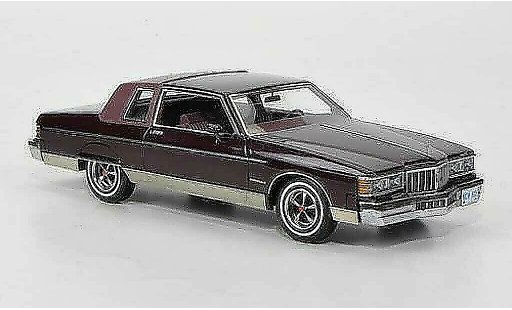Pontiac Bonneville Brougham 1/43 American Excellence 2-portes Coupe red/flieder limited edition 1980 diecast model cars
