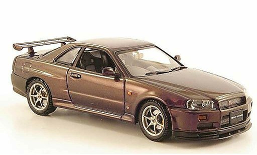 Nissan Skyline R34 1/43 Autoart GT-R purple 1999 diecast model cars