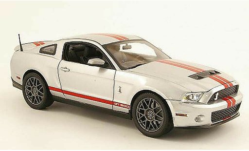 Shelby GT 500 2011 1/18 Shelby Collectibles grey metallisee/red diecast model cars