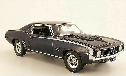 Chevrolet Camaro Z28 1/18 Highway 61 Baldwin Motion blue 1969 diecast model cars